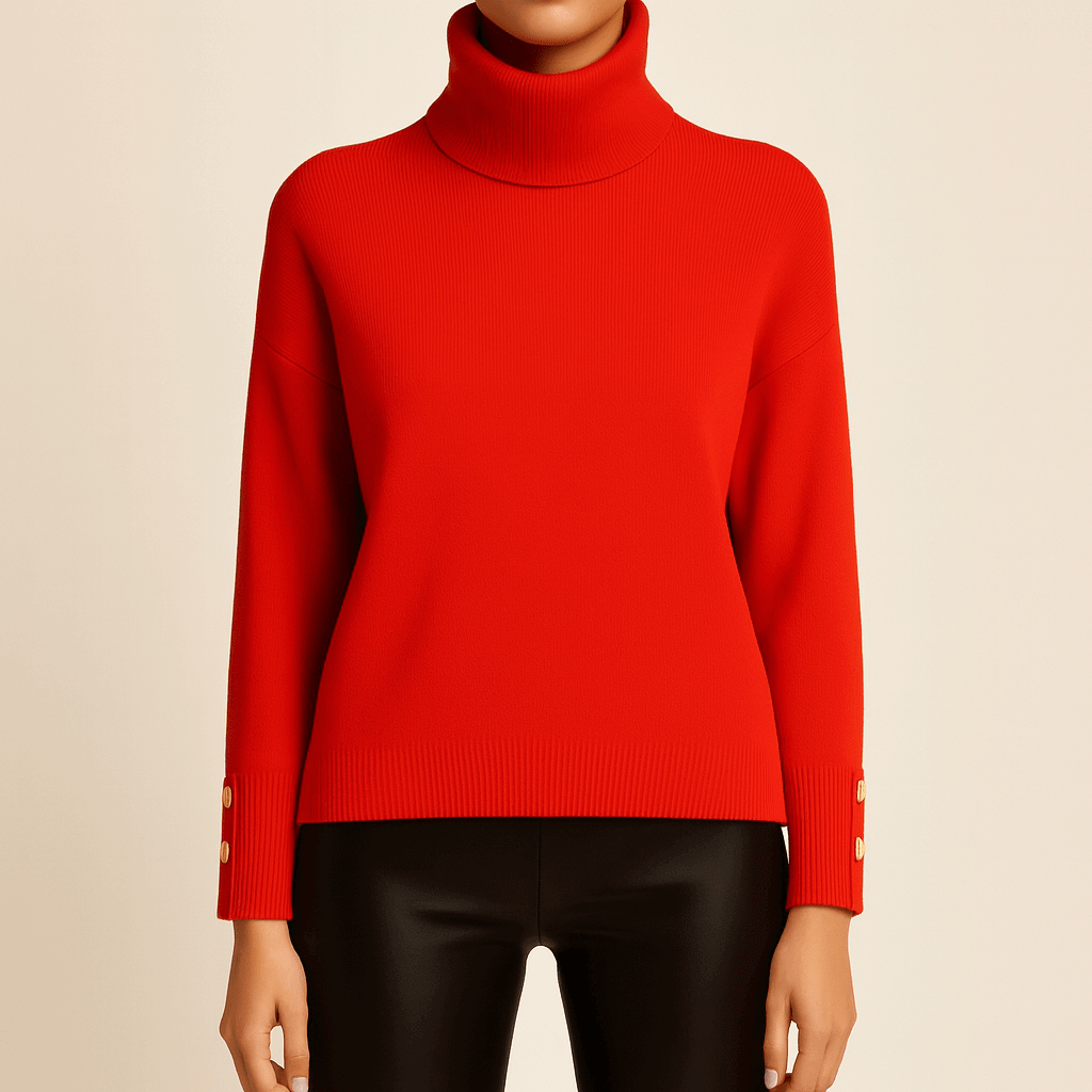 Rosgrove | Women - Relaxed Fit Turtleneck Jumper - Fine Knit Wool