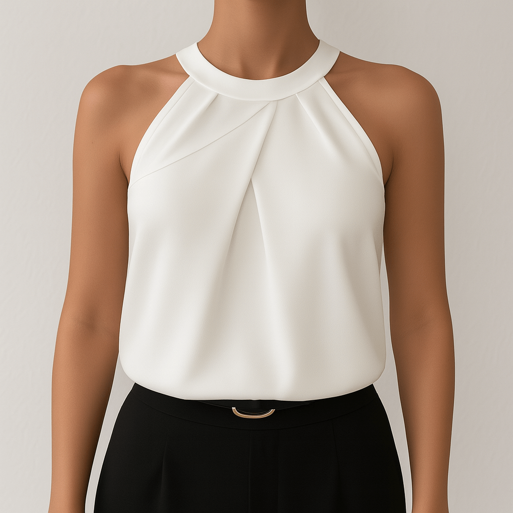 Rosgrove | Women's - Sleeveless Blouse - Elegant Polyester Fabric - Lightweight Office Top