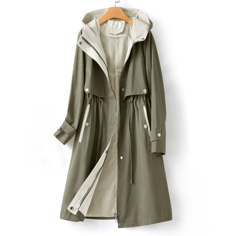Rosgrove | Women - Modern Hooded Trench Coat - Waterproof