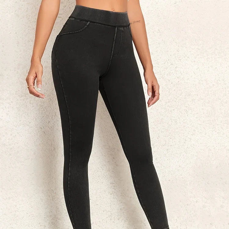 Rosgrove | Women - High Waist Skinny Jeggings - Stylish Fit