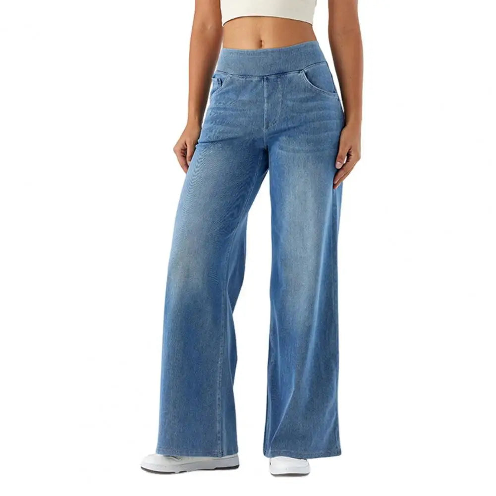 Rosgrove | Women - Wide Leg Jeans - Cotton Blend