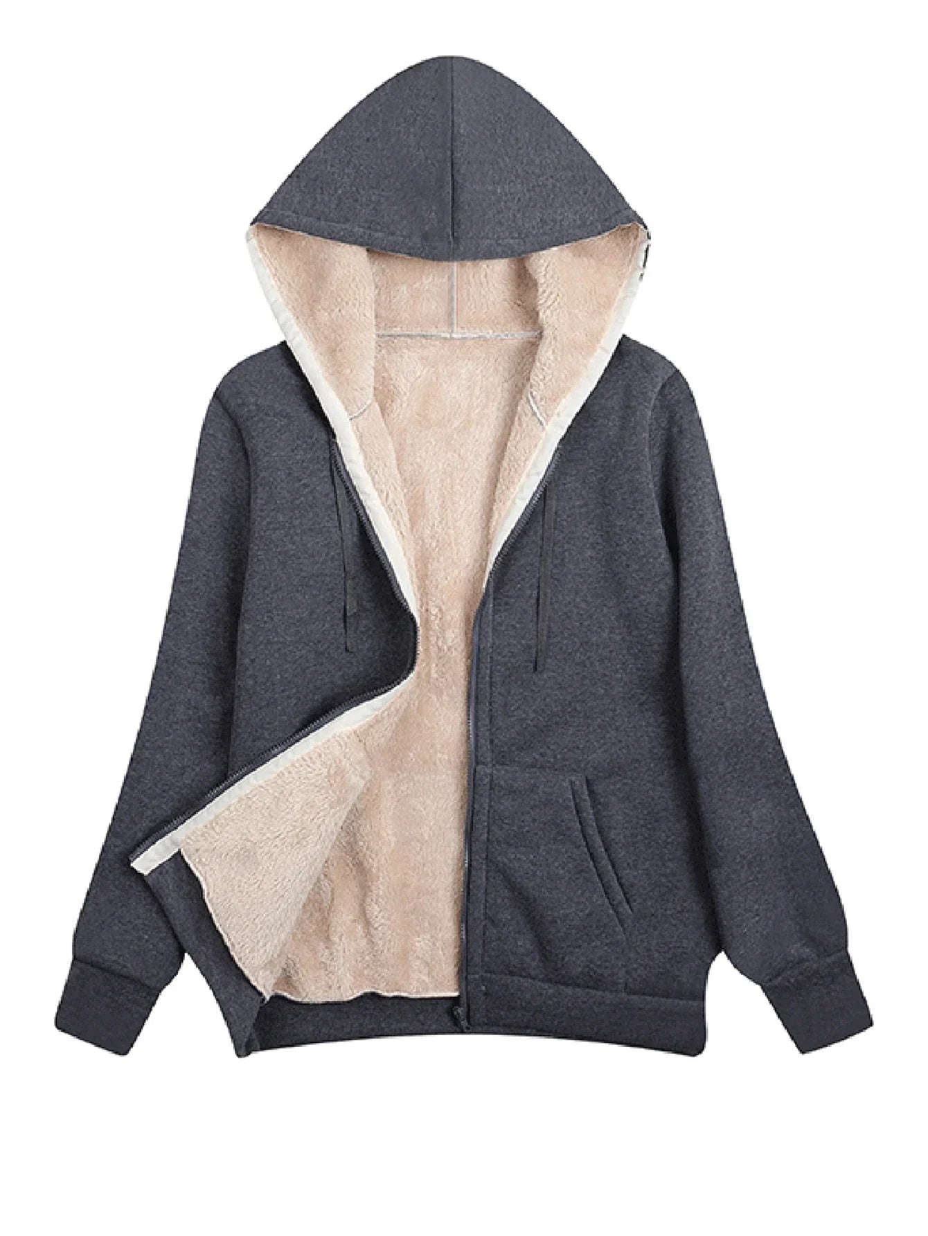 Rosgrove | Women - Hooded Fleece Jacket - Comfy Sleeves
