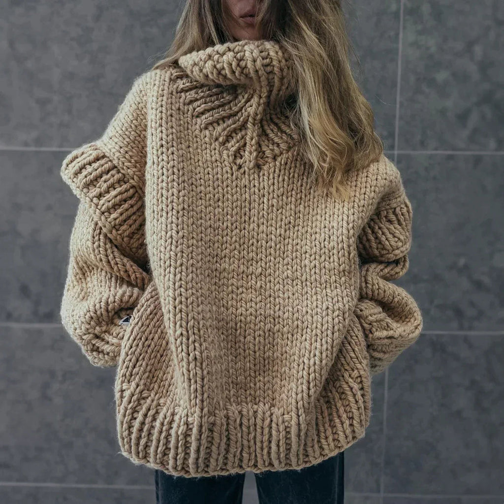 Rosgrove | Women - Chunky Knit Turtleneck Jumper - Oversized