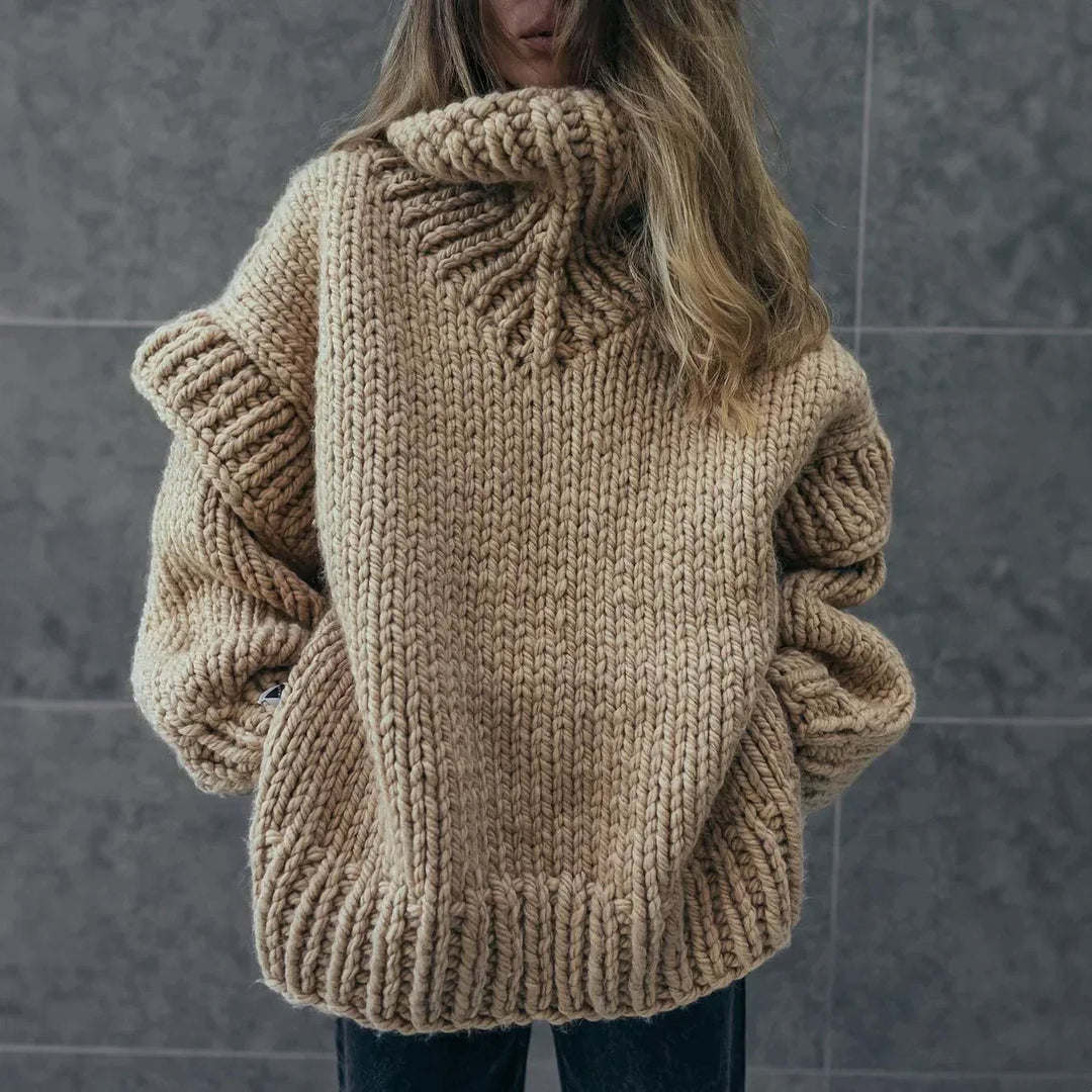 Rosgrove | Women - Chunky Knit Turtleneck Jumper - Oversized