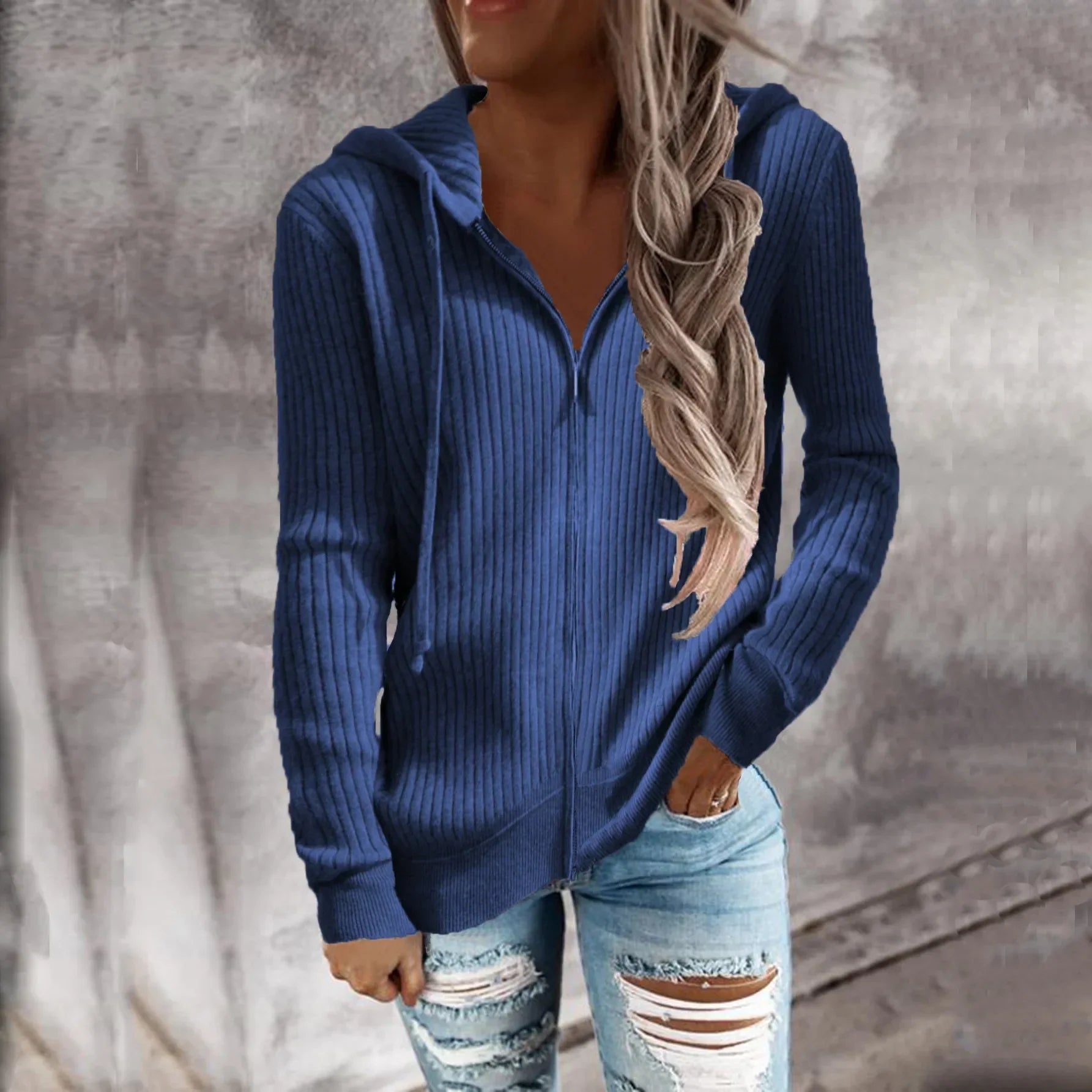 Rosgrove | Women - Zip-Up Winter Hoodie Sweatshirt - Cozy Style