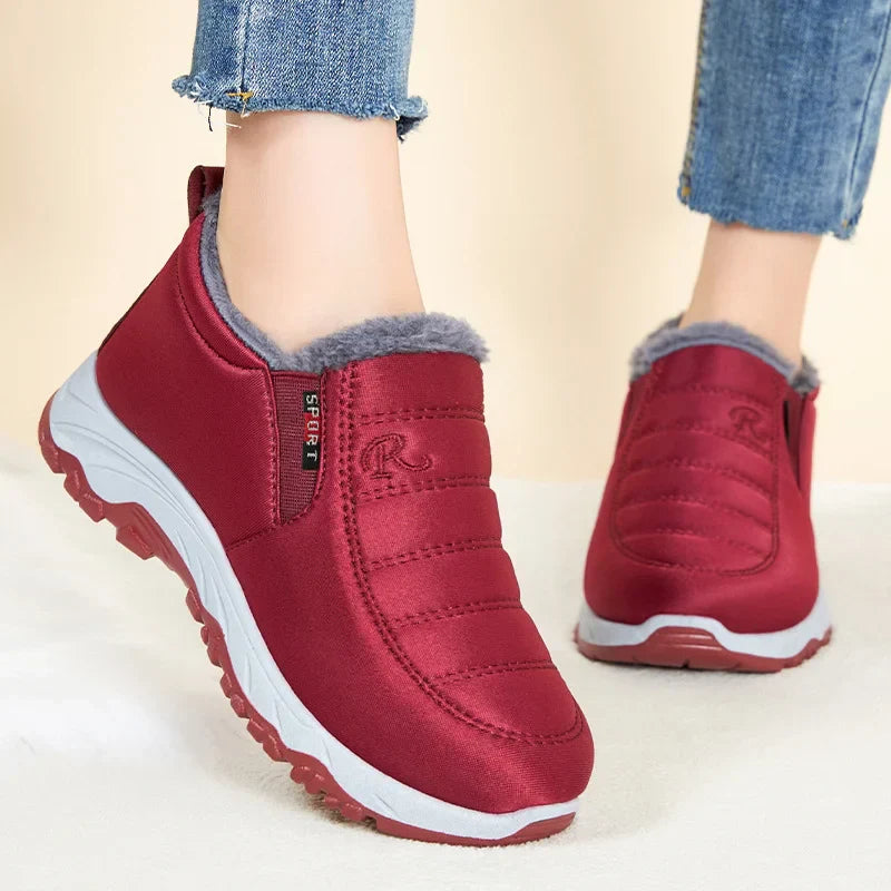 Rosgrove | Women - Winter Slip-On Boots - Zip Closure Style