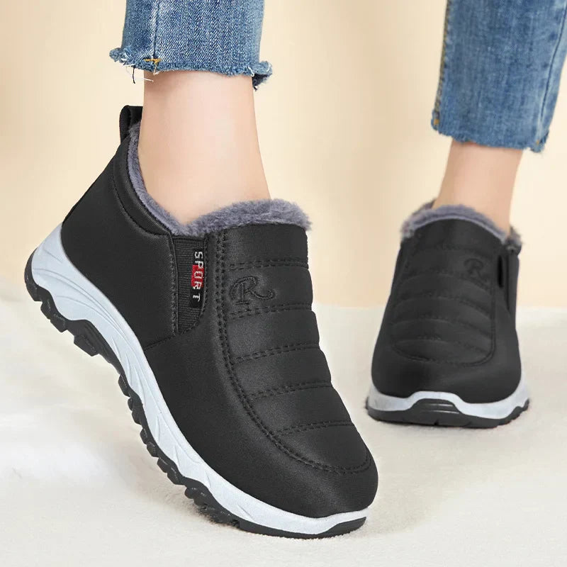 Rosgrove | Women - Winter Slip-On Boots - Zip Closure Style