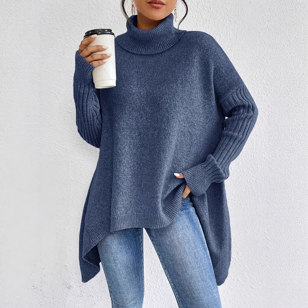 Rosgrove | Women - Relaxed Fit Turtleneck Jumper - Ribbed Cuffs