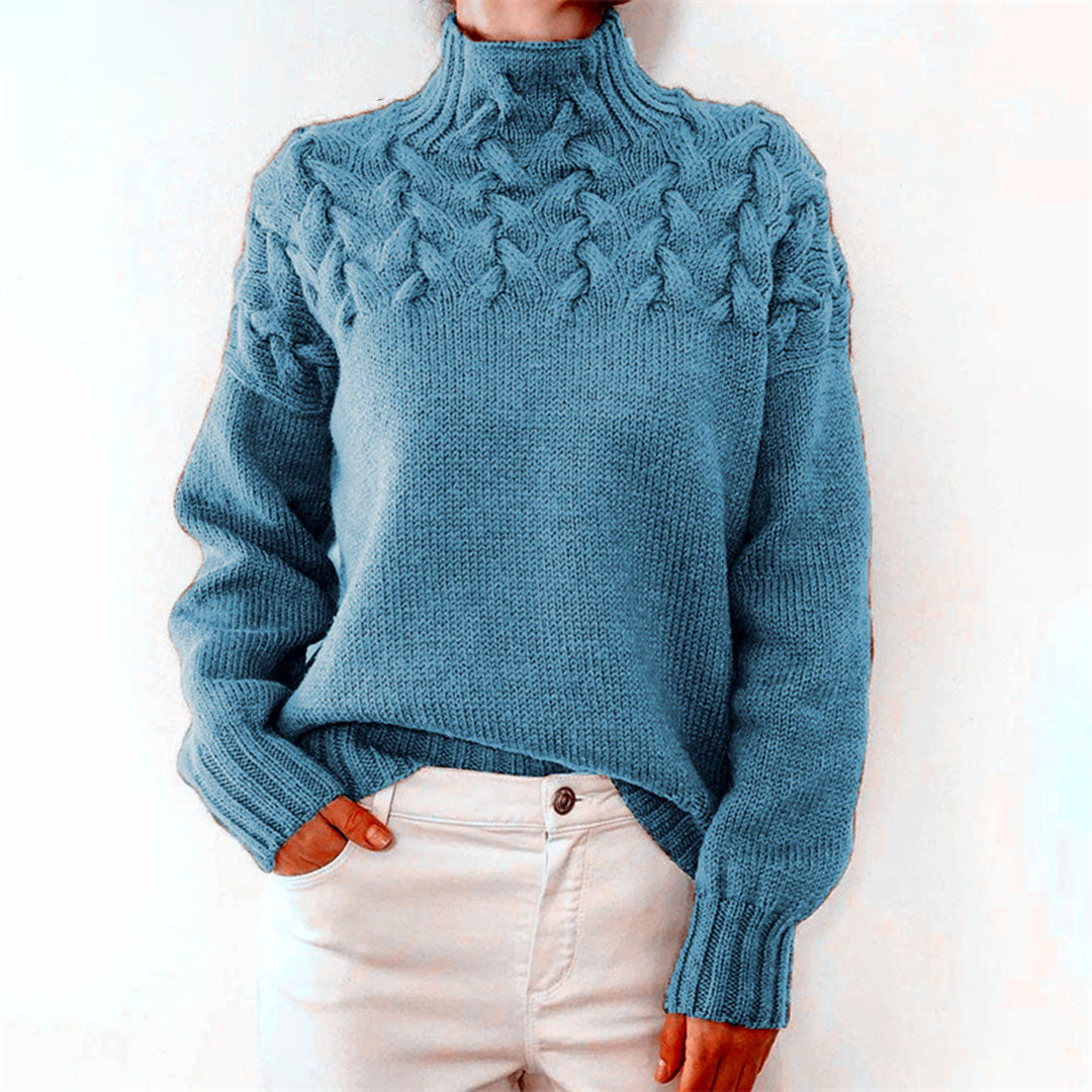 Rosgrove | Women - Winter Knitted Jumper - Turtleneck