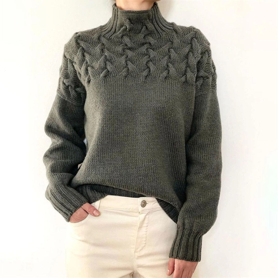 Rosgrove | Women - Winter Knitted Jumper - Turtleneck
