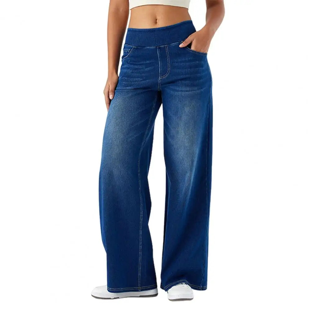 Rosgrove | Women - Wide Leg Jeans - Cotton Blend