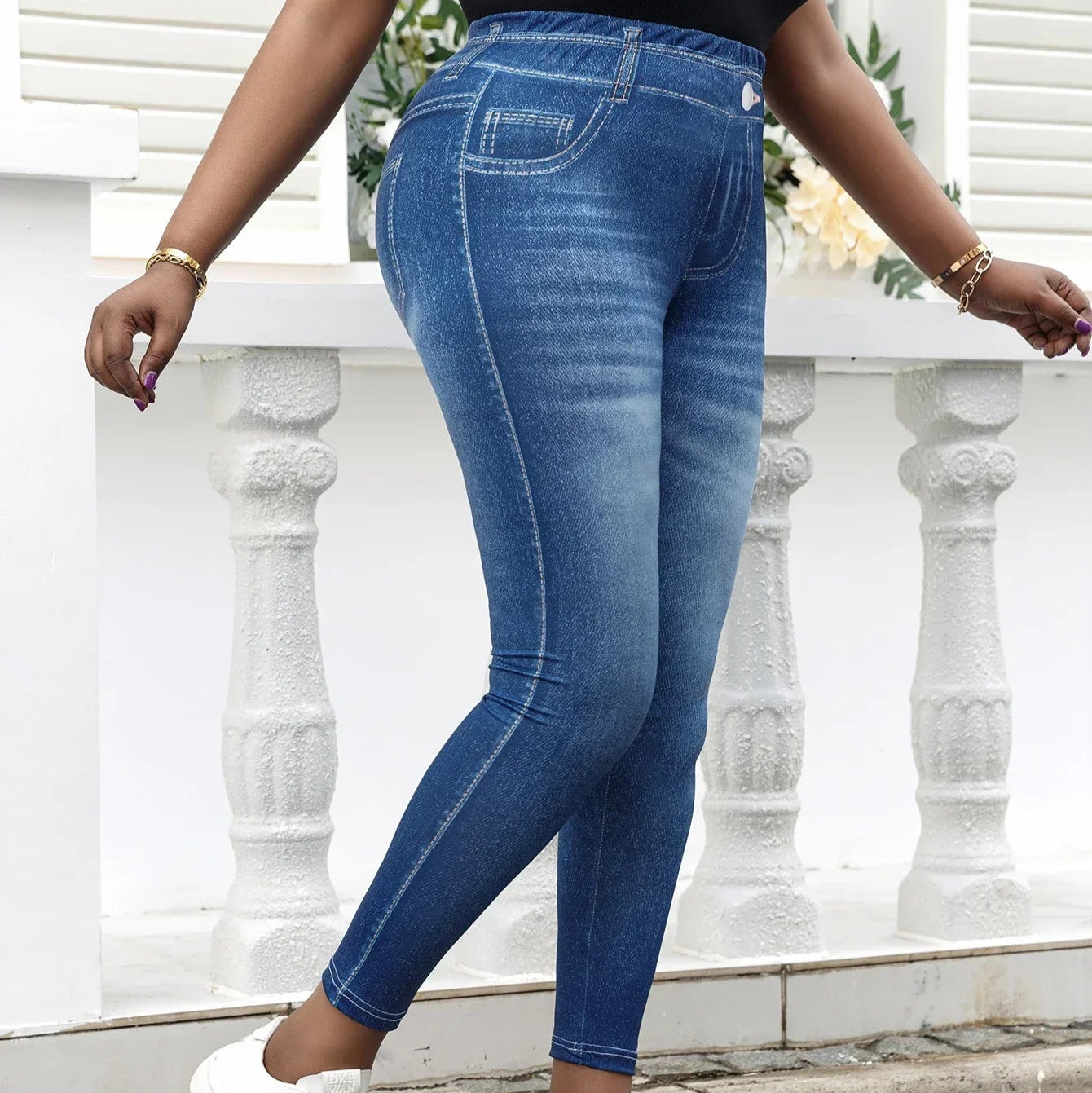 Rosgrove | Women - Plus Size Jeggings - Stretch Fabric