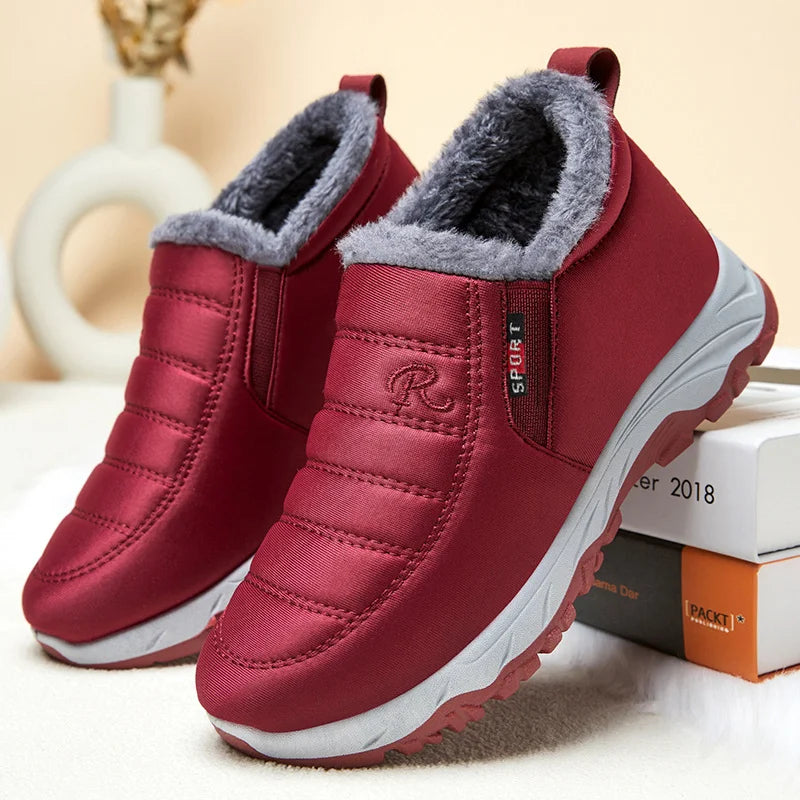 Rosgrove | Women - Winter Slip-On Boots - Zip Closure Style