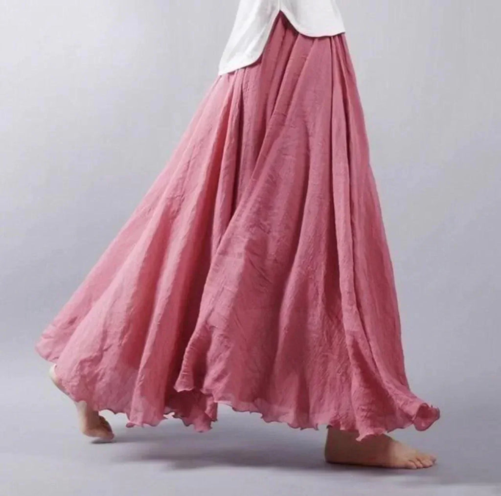 Rosgrove | Women - Skirt - Maxi Pleated - Boho Style