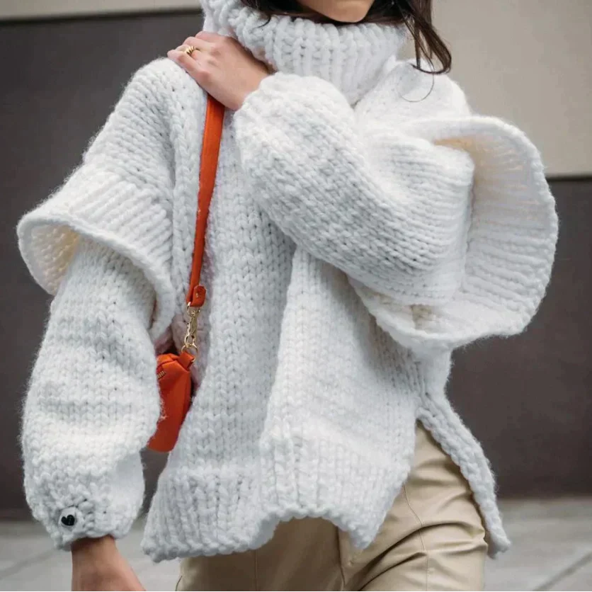Rosgrove | Women - Chunky Knit Turtleneck Jumper - Oversized