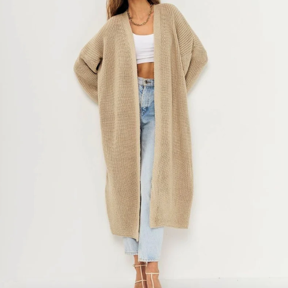 Rosgrove | Women - Open Front Long Cardigan - Casual Knit