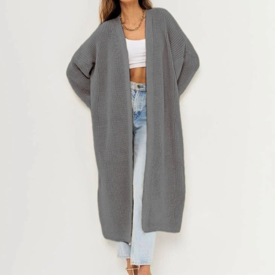 Rosgrove | Women - Open Front Long Cardigan - Casual Knit