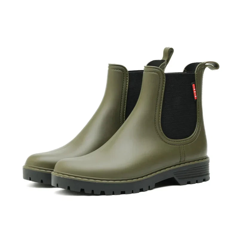 Rosgrove | Women - Chelsea Rain Boots - Waterproof & Slip-Resistant