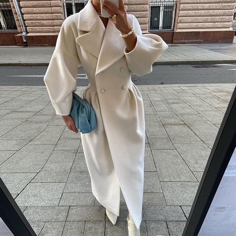 Rosgrove | Women - Double Breasted Coat with Wide Collar