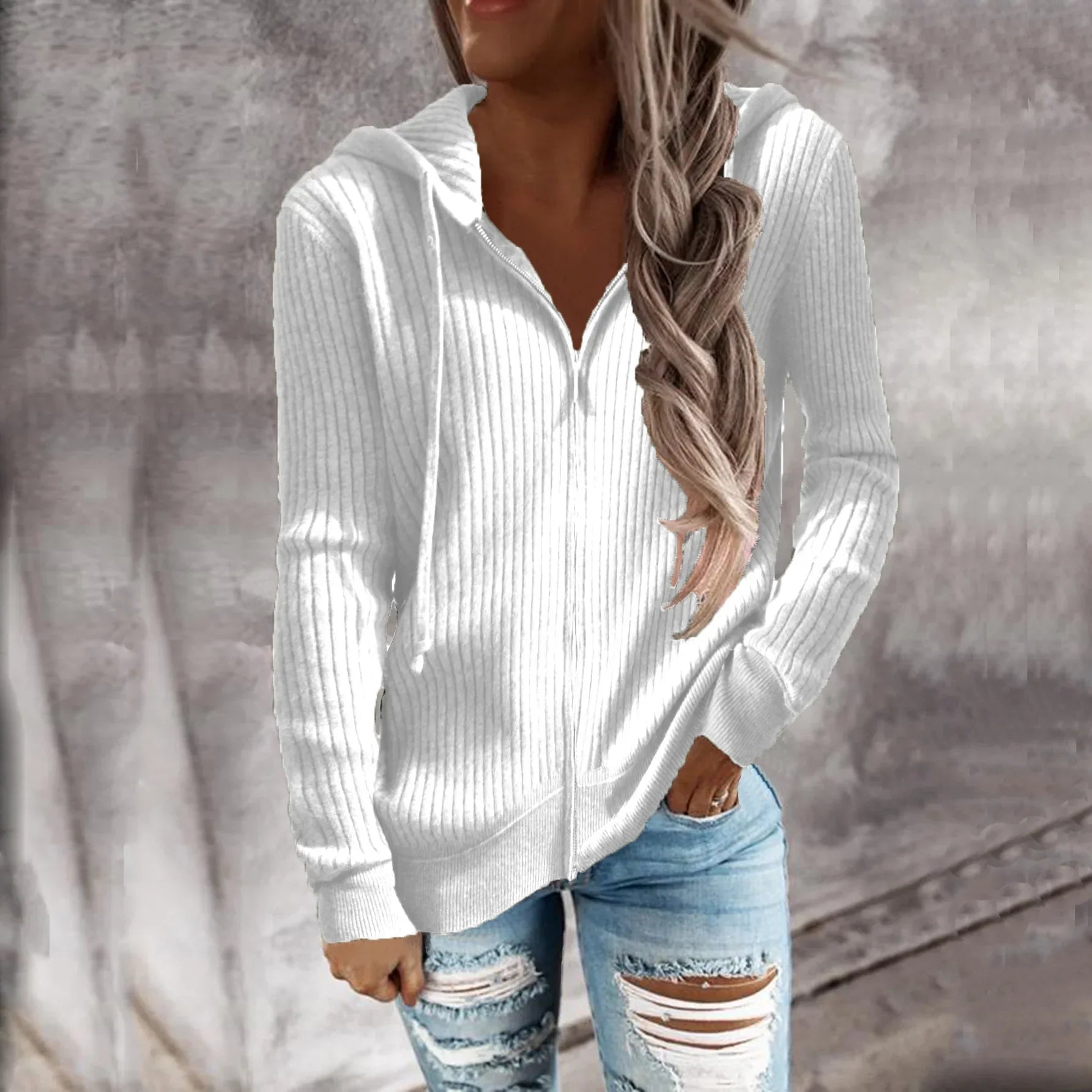 Rosgrove | Women - Zip-Up Winter Hoodie Sweatshirt - Cozy Style