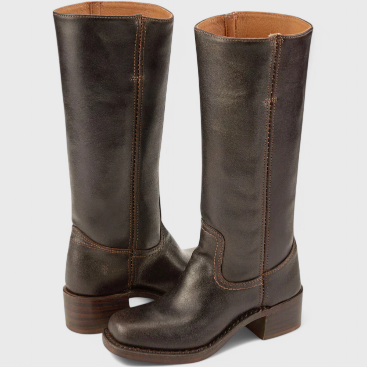 Rosgrove | Women - Leather Knee-High Boots - Heeled