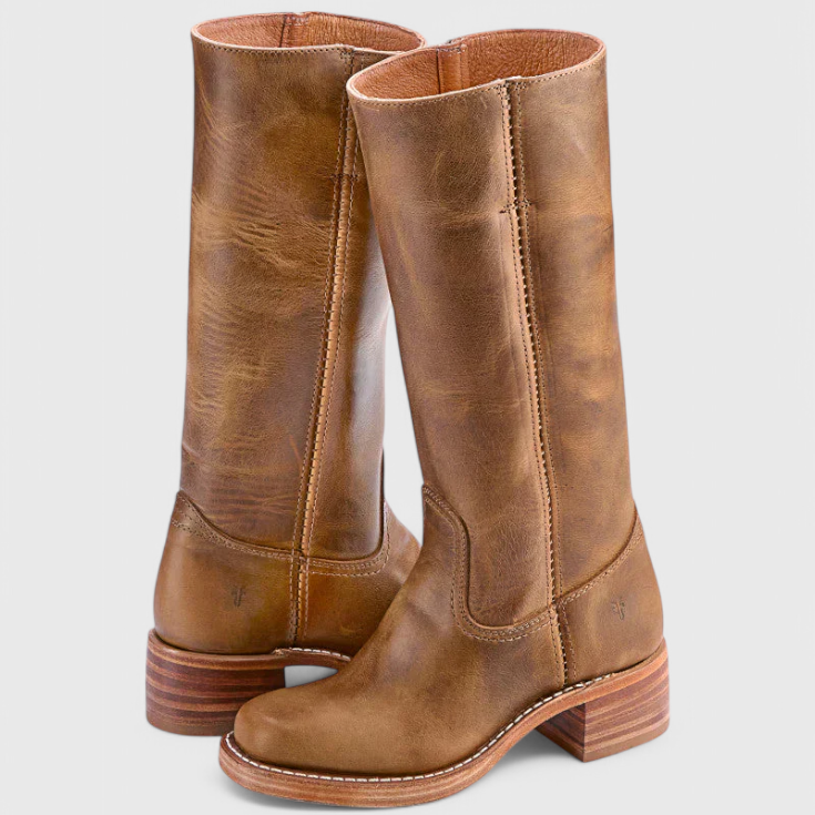 Rosgrove | Women - Leather Knee-High Boots - Heeled