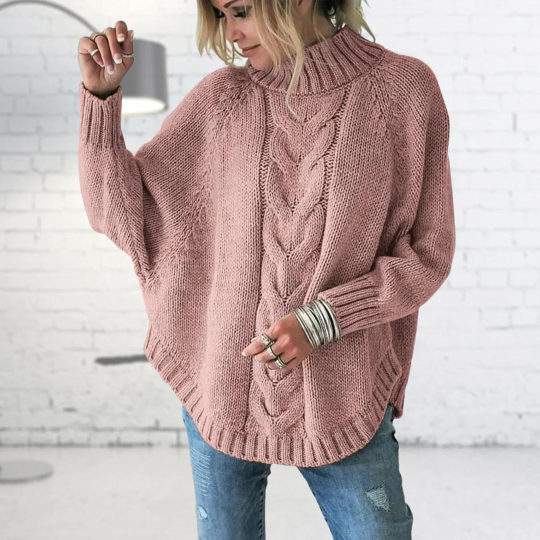 Rosgrove | Women - Funnel Collar Jumper - Cable Knit Style
