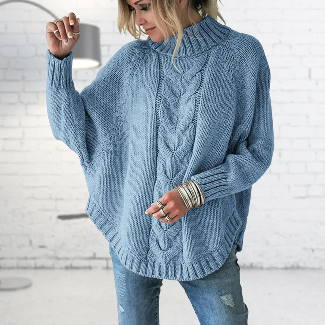 Rosgrove | Women - Funnel Collar Jumper - Cable Knit Style