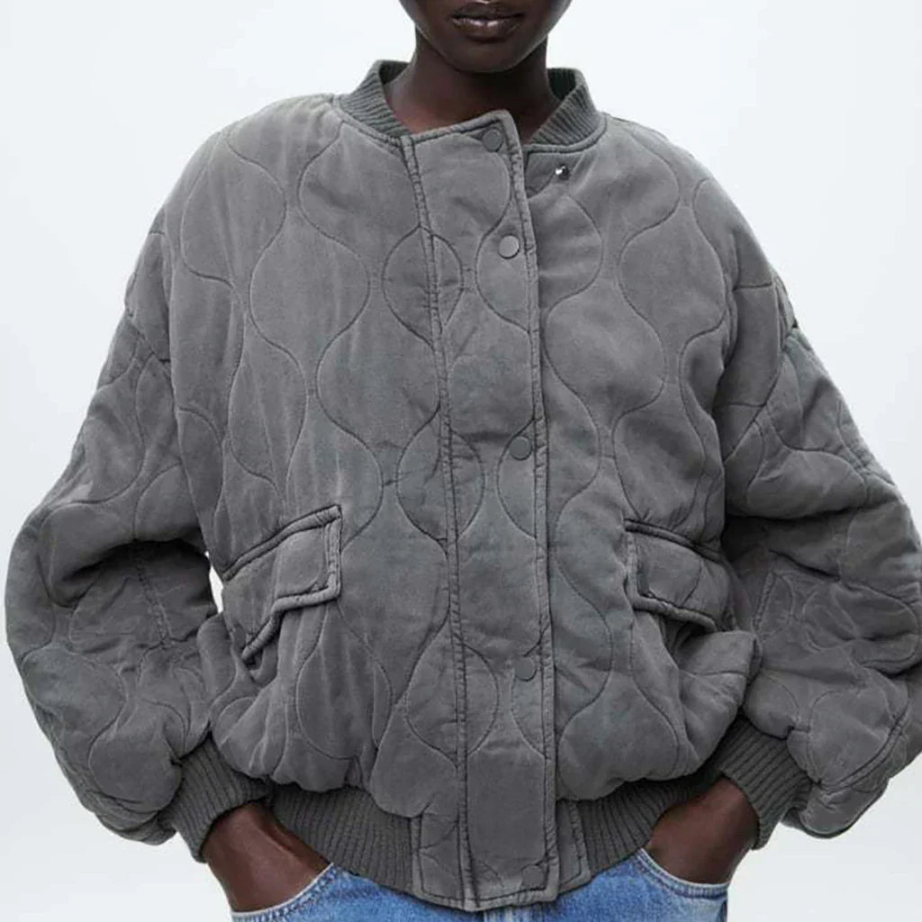 Rosgrove | Women - Loose Fit Winter Jacket - Quilted Design