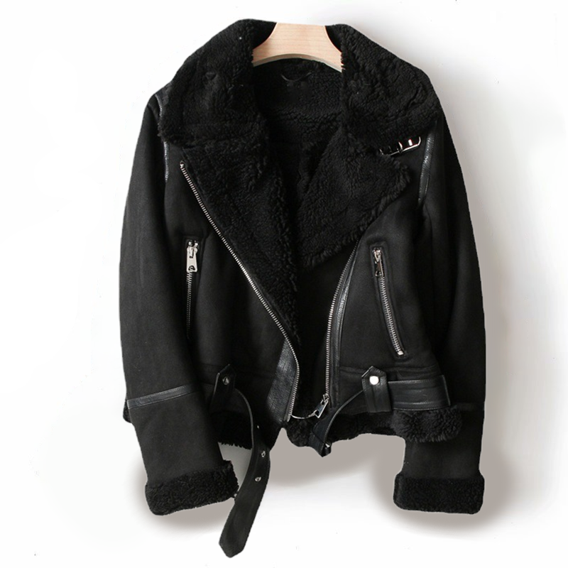 Rosgrove | Women - Biker Jacket - Asymmetric Zip & Lined Collar