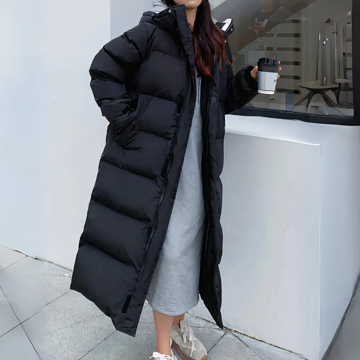 Rosgrove | Women - Hooded Long Padded Coat - Warm & Stylish