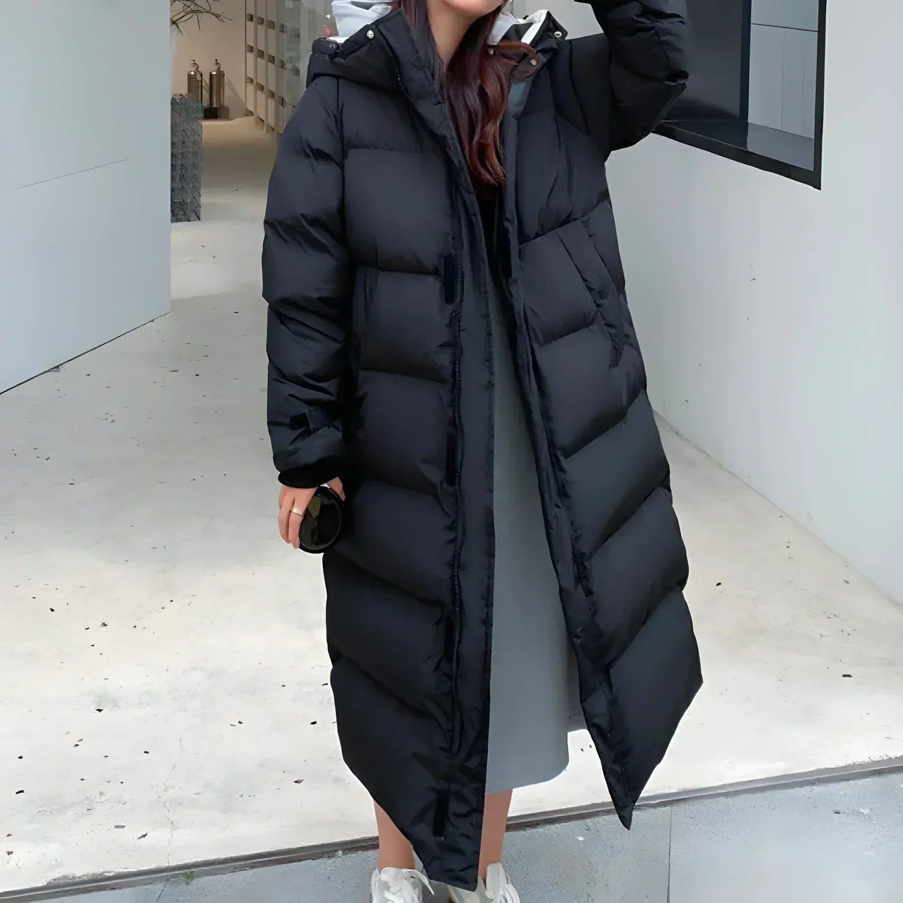 Rosgrove | Women - Hooded Long Padded Coat - Warm & Stylish