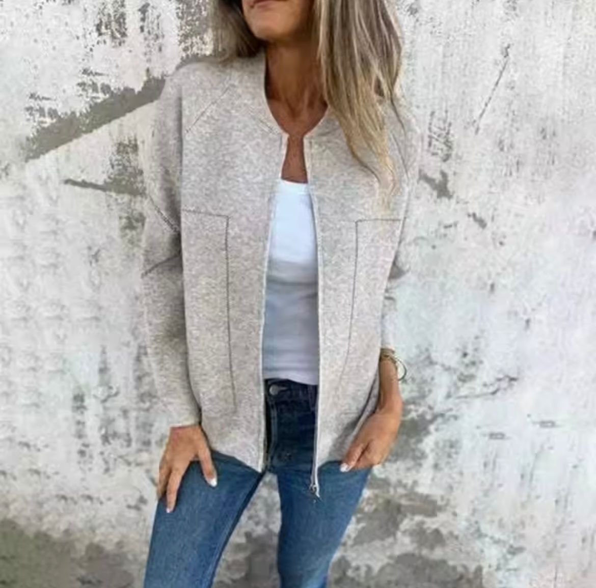 Rosgrove | Women - Stylish Zipper Jacket - Comfortable Fabric