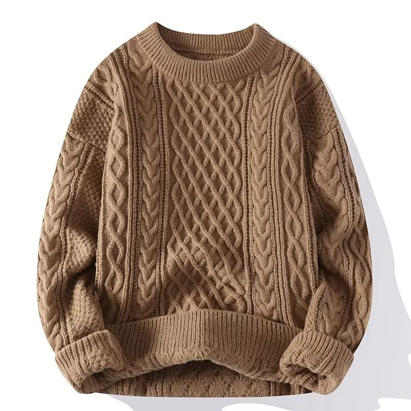 Rosgrove | Women - Chunky Cable Knit Jumper – Crew Neck