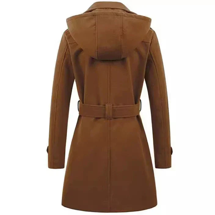 Rosgrove | Women - Tailored Fit Hooded Coat - Belted Waist