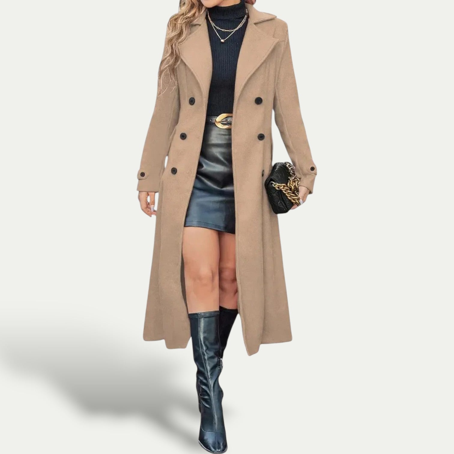 Rosgrove | Women - Longline Winter Coat - Double-Breasted