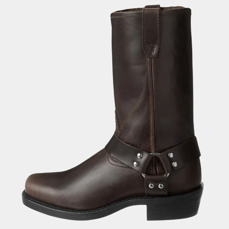 Rosgrove | Women - Mid-Calf Harness Boots - Buckle Accent