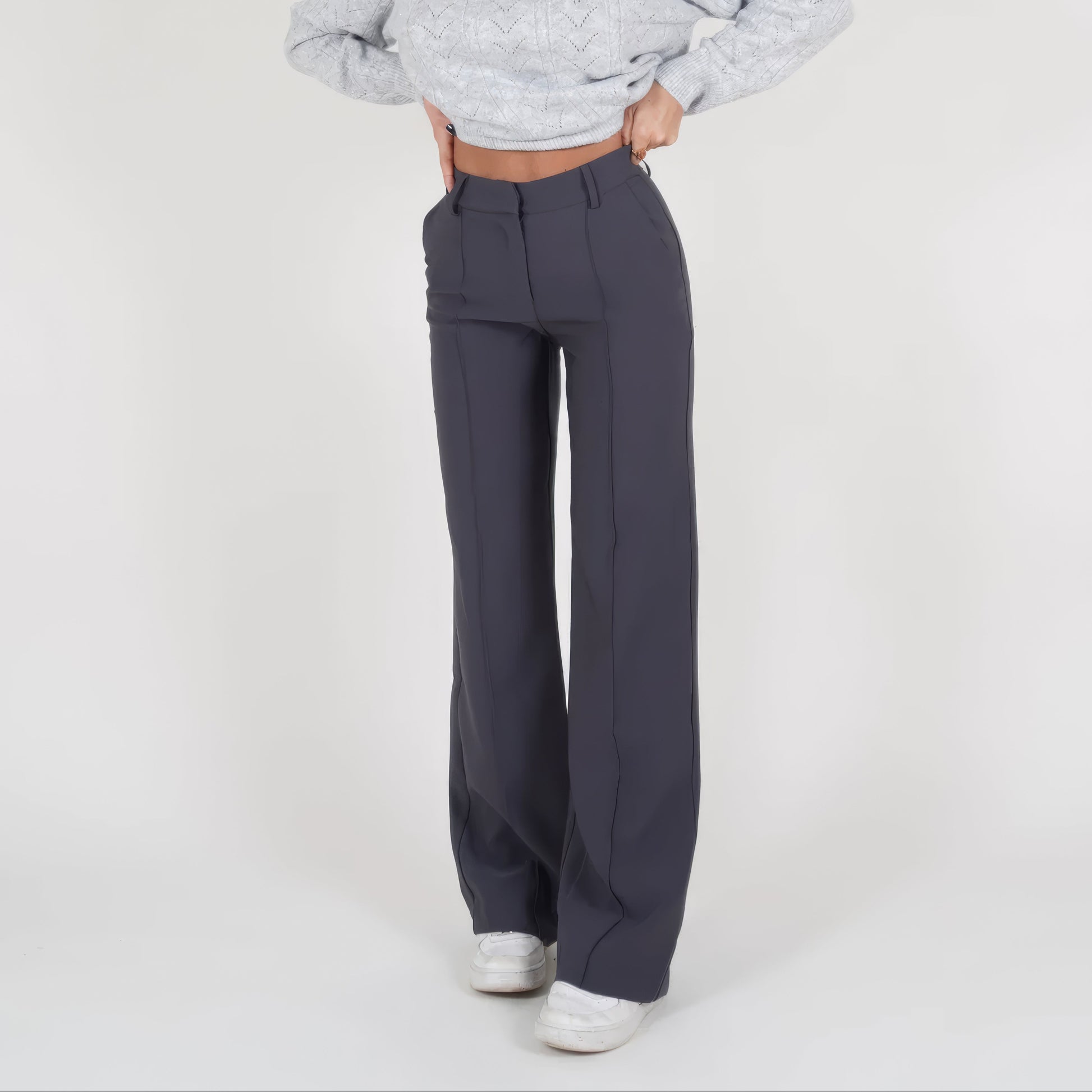 Rosgrove | Women - High-Waisted Straight Leg Trousers - Tailored