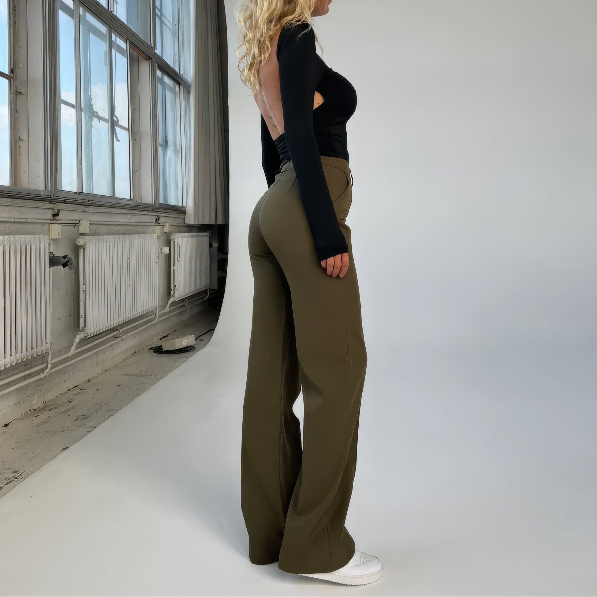 Rosgrove | Women - High-Waisted Straight Leg Trousers - Tailored