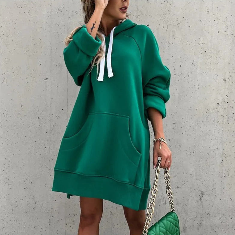 Rosgrove | Women - Oversized Fit Hoodie Dress – Cotton Blend