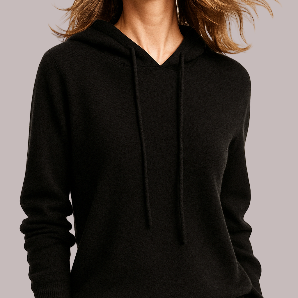 Rosgrove | Women - Relaxed Fit Hoodie - Ribbed Knit