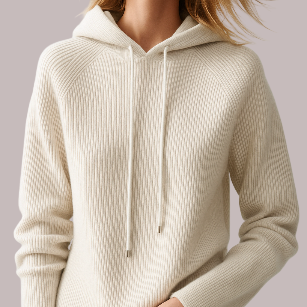 Rosgrove | Women - Relaxed Fit Hoodie - Ribbed Knit