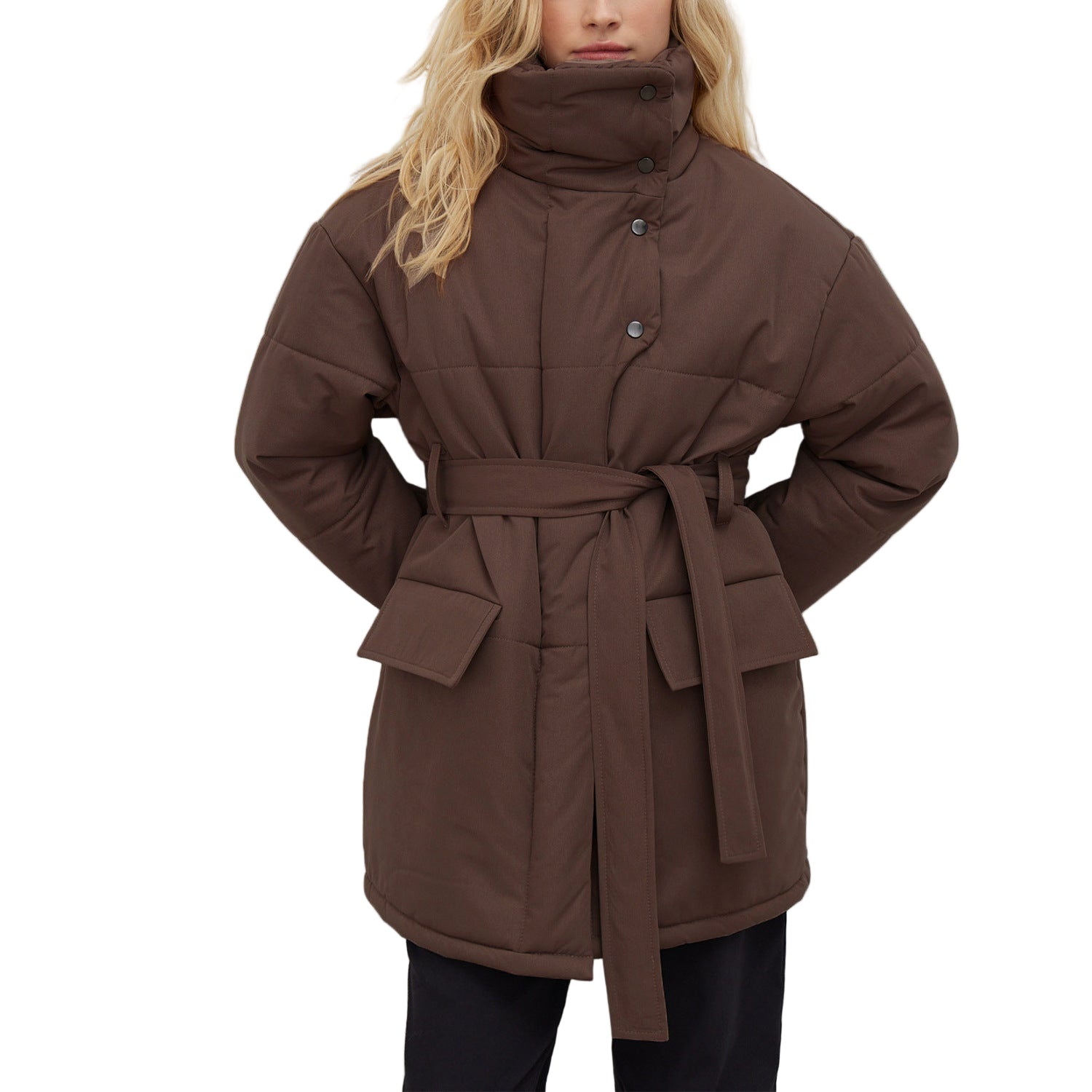 Rosgrove | Women - Quilted Cotton Jacket - Oversized & Belted