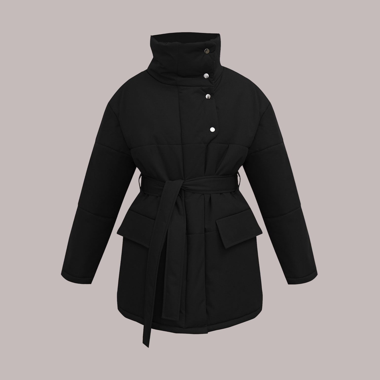 Rosgrove | Women - Quilted Cotton Jacket - Oversized & Belted