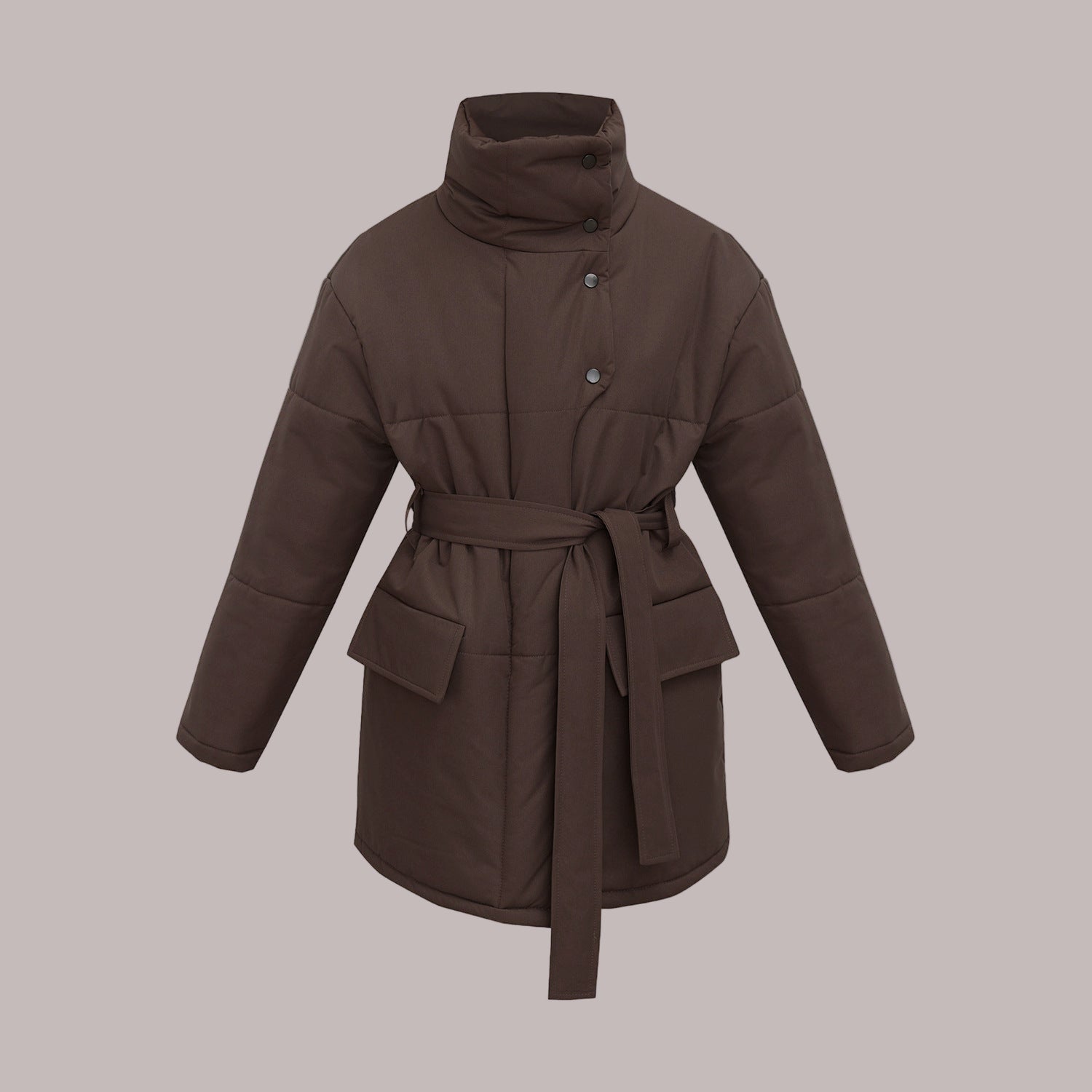 Rosgrove | Women - Quilted Cotton Jacket - Oversized & Belted