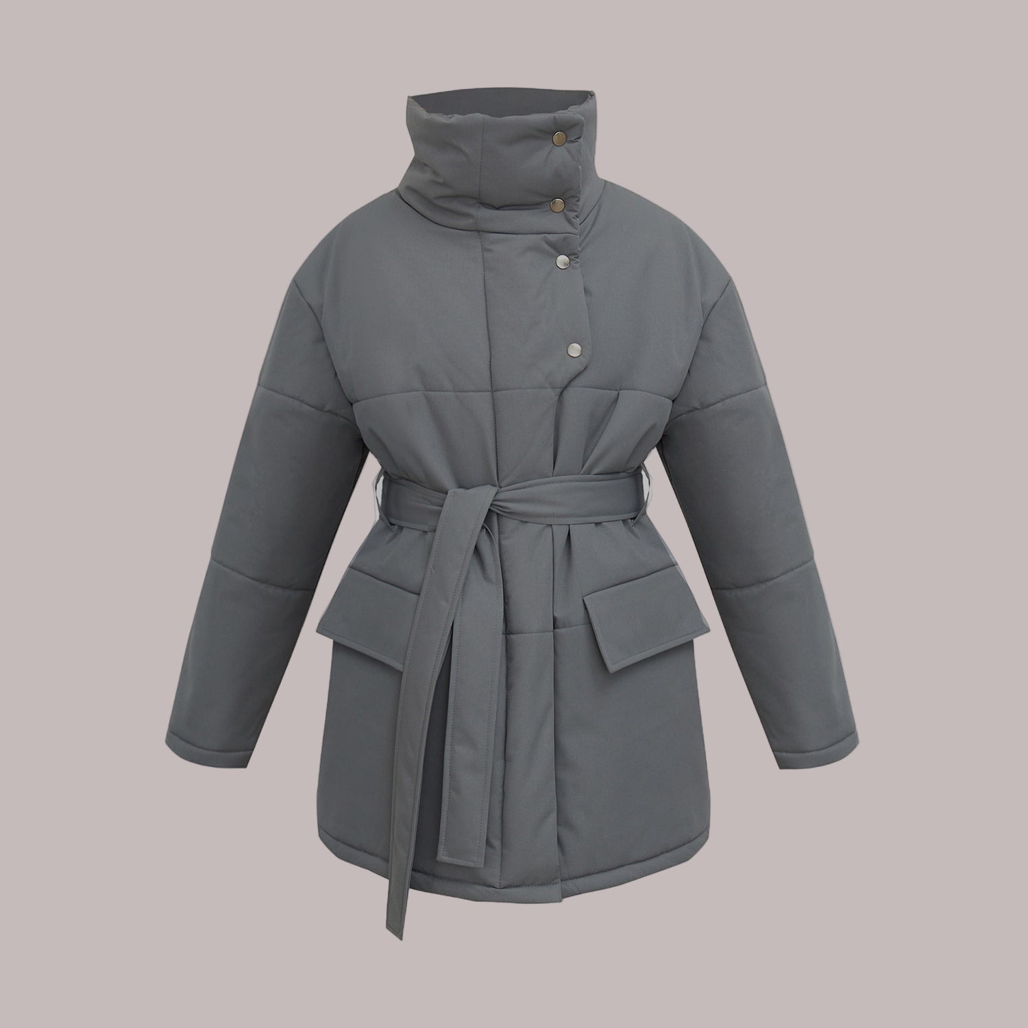 Rosgrove | Women - Quilted Cotton Jacket - Oversized & Belted