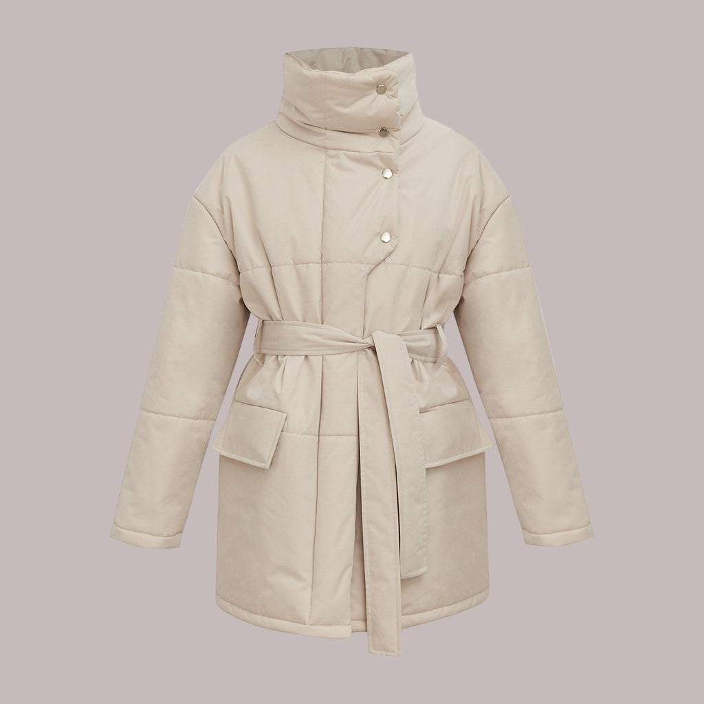 Rosgrove | Women - Quilted Cotton Jacket - Oversized & Belted