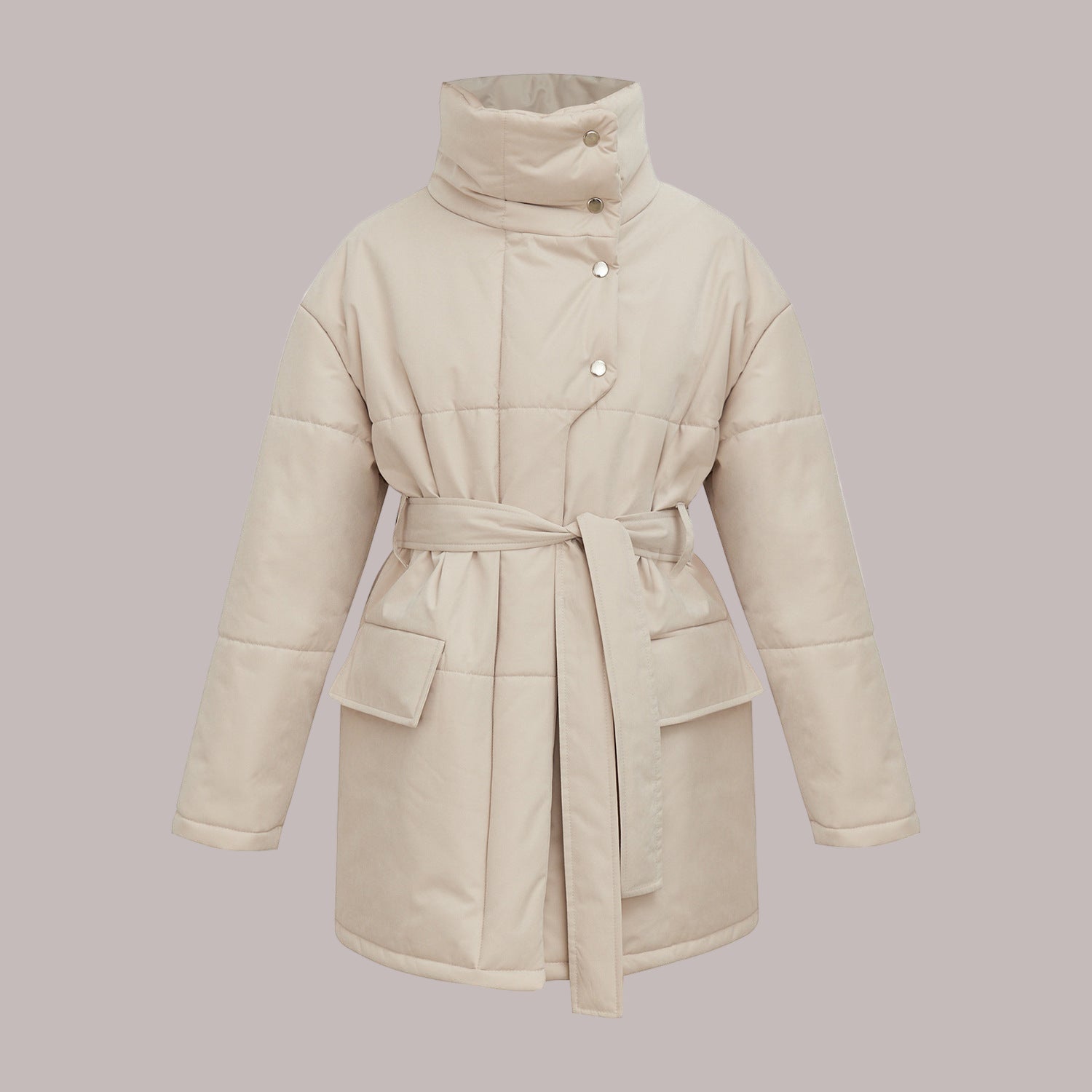 Rosgrove | Women - Quilted Cotton Jacket - Oversized & Belted
