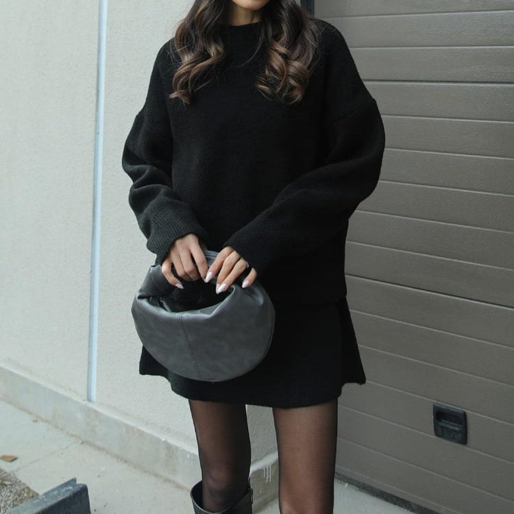 Rosgrove | Women - Knitted Sweater & Skirt Set - Long Sleeve Mini