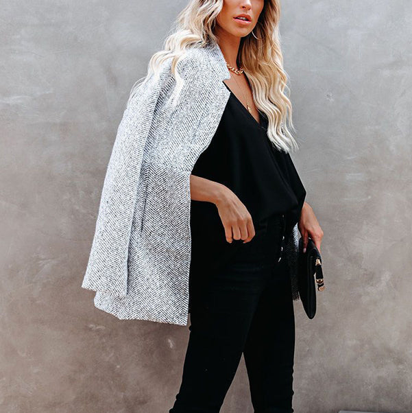 Rosgrove | Women - Light Grey Longline Coat - Casual Style